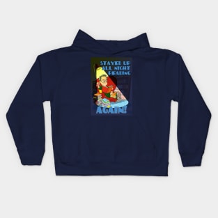 Stayed up all night reading.... AGAIN! Kids Hoodie